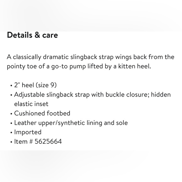 NWT Bella Vita Scarlett Black Leather sling back pumps women’s 8 extra wide - Picture 11 of 11